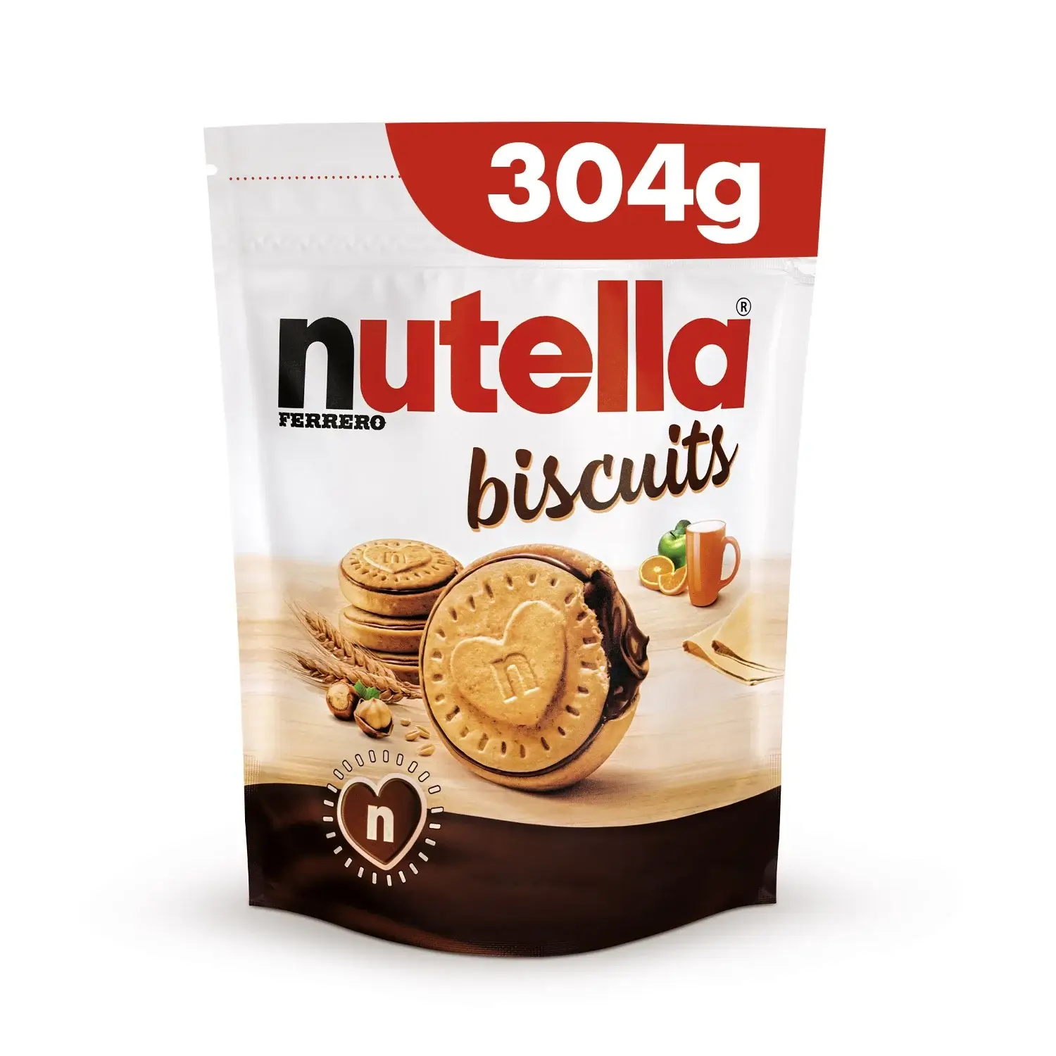🍪 Palette de 1200 Paquets de Biscuits Nutella 304g