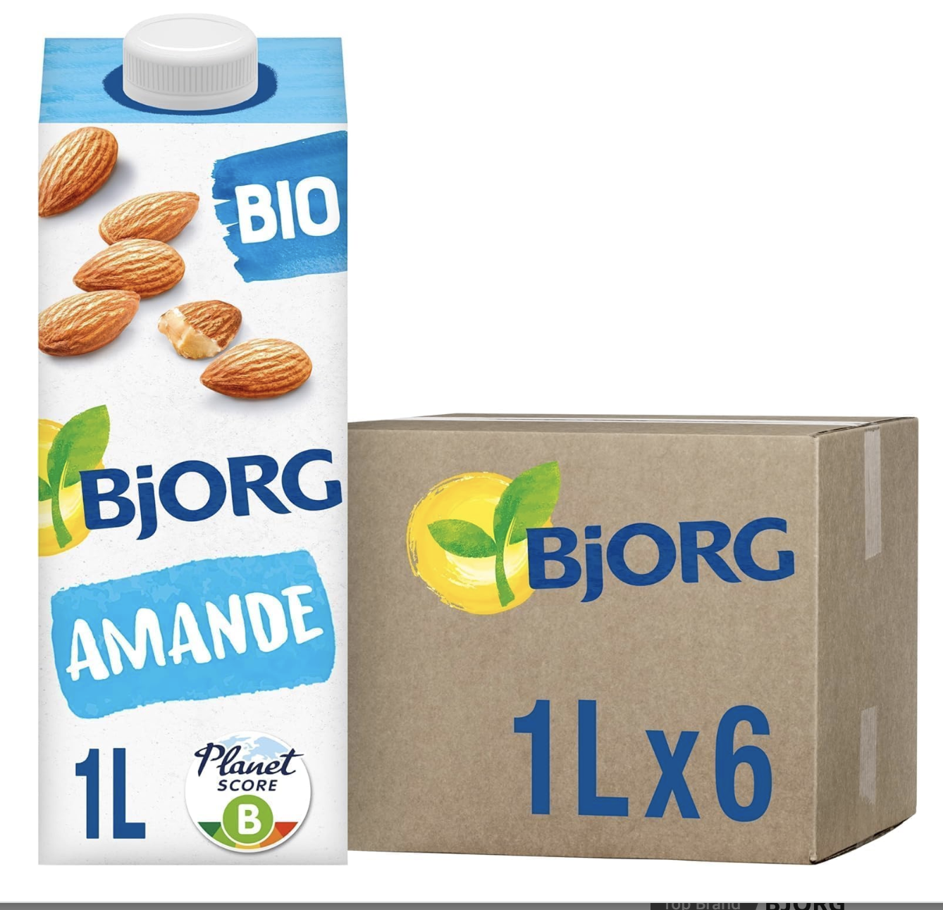 【DESTOCKAGE】 Palette BJORG Boisson Amande Bio 1L (2 304L) - Score Planète B