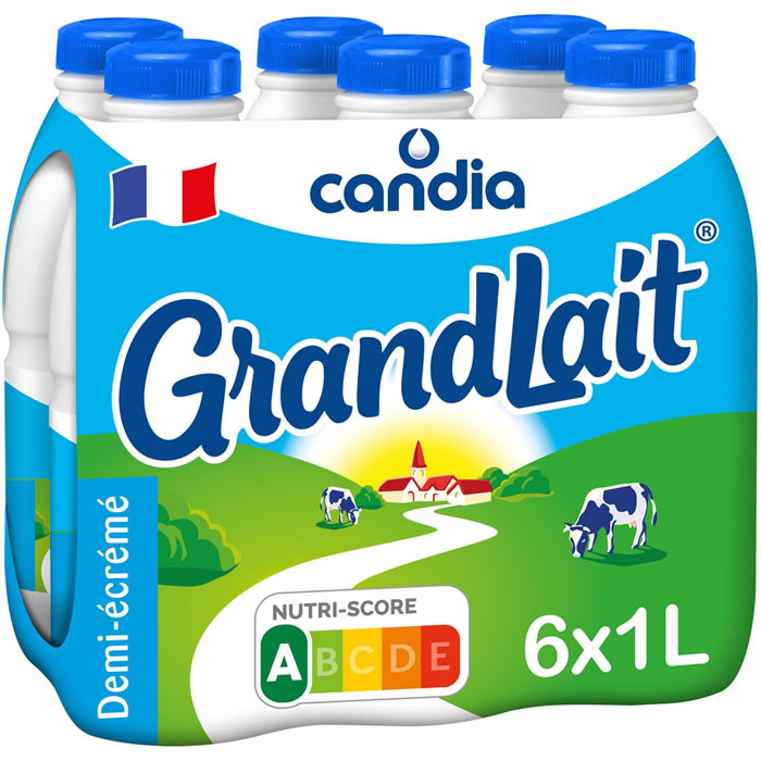 【BIO】Palette Lait UHT Candia 1L (1200 bouteilles)