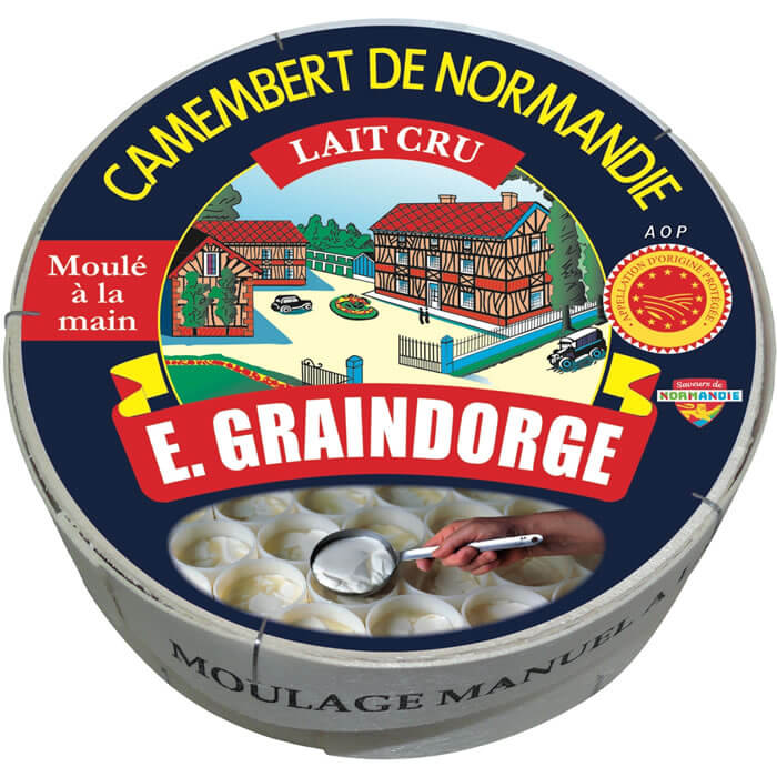 Camembert AOP de Normandie au Lait Cru – Graindorge – 250g, avec 550 unités