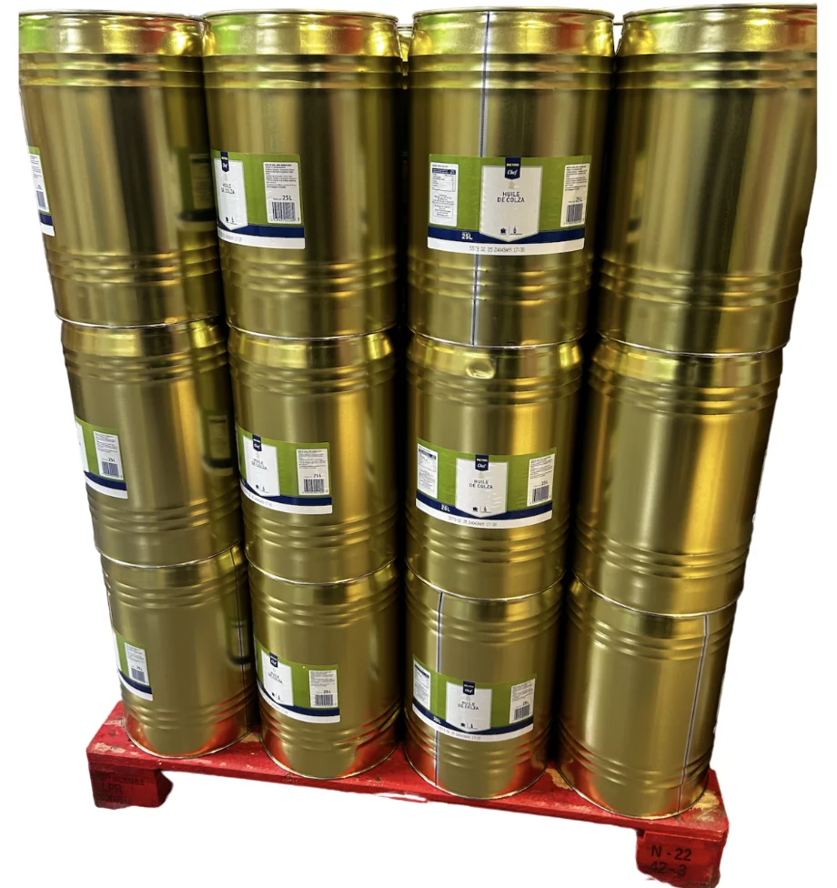 🛢️ Palette d'Huile de Colza - 36 Bidons de 20L