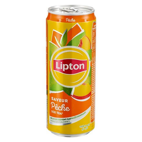 🧃 Palette de Canettes de Lipton Ice Tea Pêche – 33 cl (2 592 canettes)