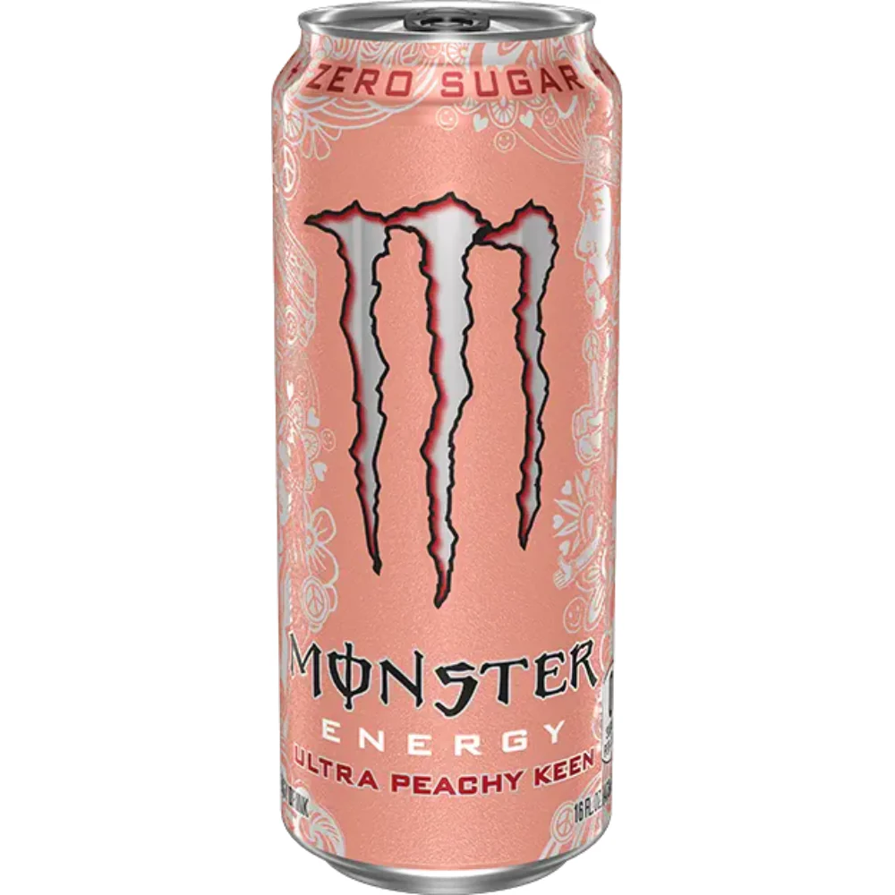 ⚡ MONSTER ULTRA PEACHY KEEN - Canettes 50cl (108 cartons de 24)