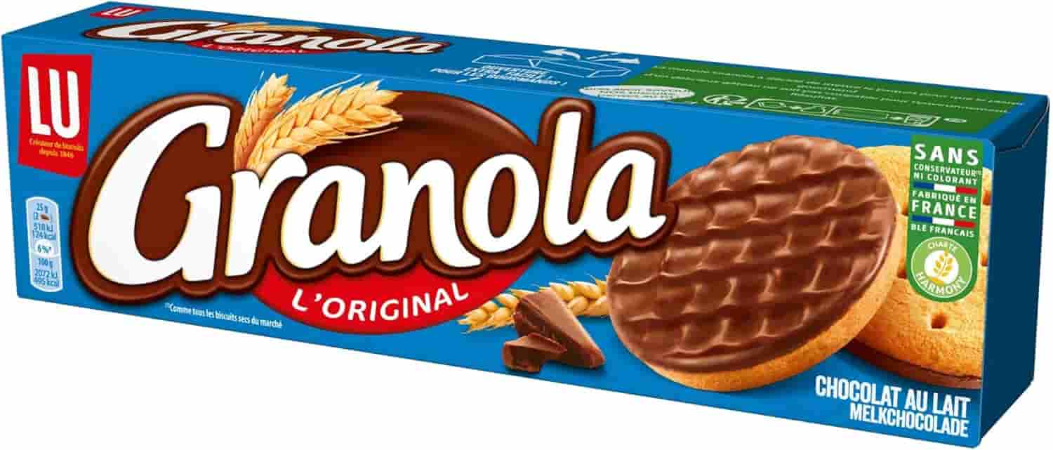 Palette Biscuits Granola – 96x200g (Chocolat Noir)